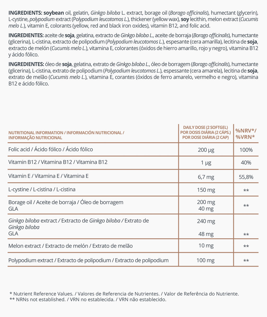 Cuadro nutricional Vitises